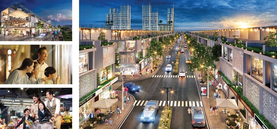 thiết kế nhà phố tnr grand long khánh