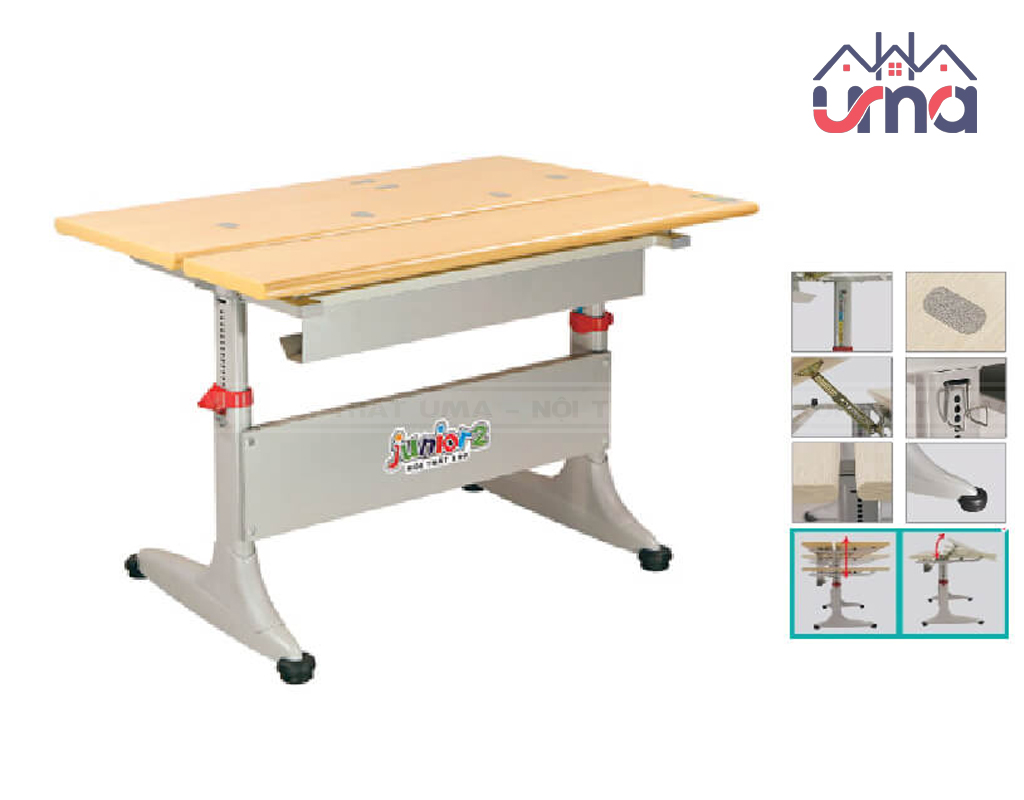 ban-hoc-sinh-chan-thep-mat-go-hien-dai-bhs005